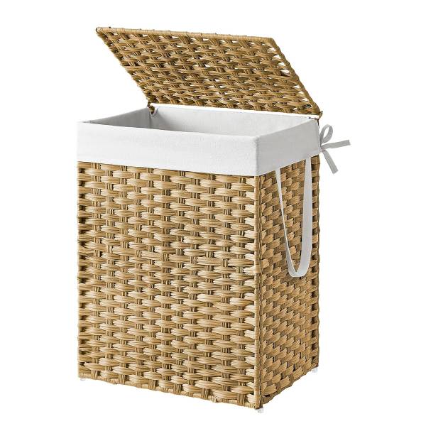 Wäschekorb Impor - Gelb - Polyester - Eisen - Polyethylen - 46 x 61 x 32 cm