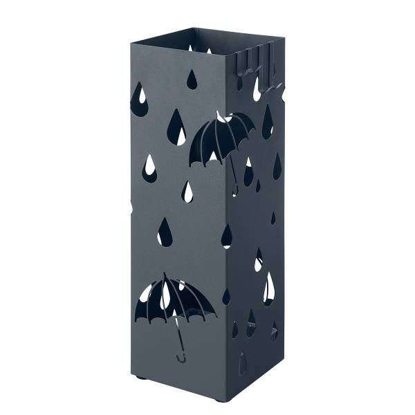Regenschirmständer Sinei Typ B - Grau - Eisen - 16 x 49 x 16 cm