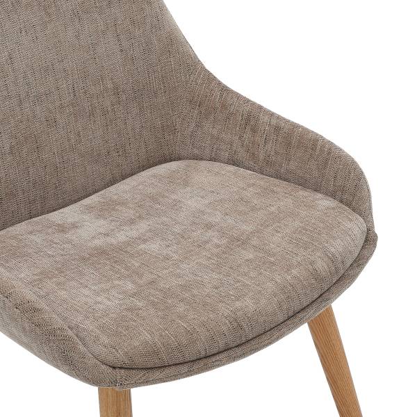 Polsterstuhl LAKINS 2er-Set - Taupe