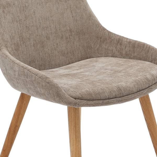 Polsterstuhl LAKINS 2er-Set - Taupe