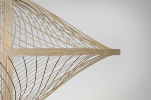 Deckenleuchte Maui - Bambus - 1-flammig - Hellbraun - Durchmesser: 70 cm