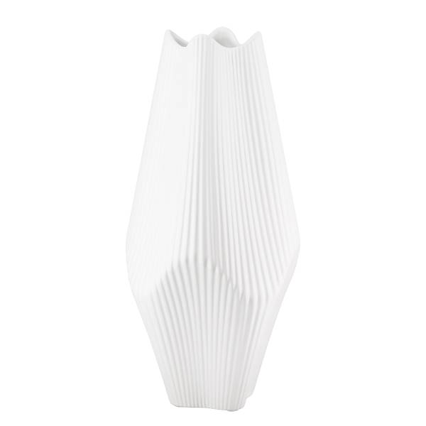 Vase Lamellen Typ B - Weiß