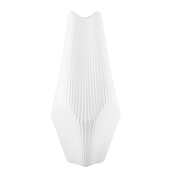 Vase Lamellen Typ B - Weiß