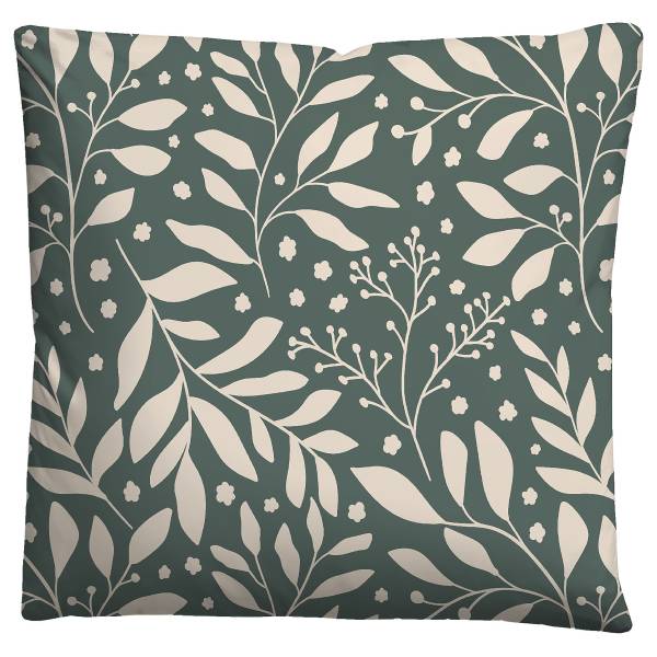 Jersey Bettwäsche Blätter Grün - Baumwolle - Mehrfarbig - 135 x 200 cm + Kissen 80 x 80 cm