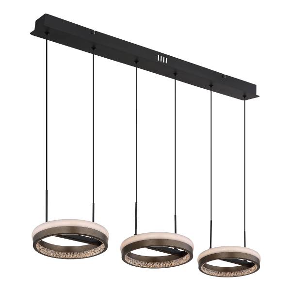 LED-Pendelleuchte Della Typ C - Acrylglas / Eisen - 1-flammig