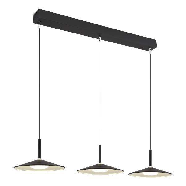 LED-Pendelleuchte Lampone Typ C - Eisen / Acrylglas - 1-flammig - Schwarz