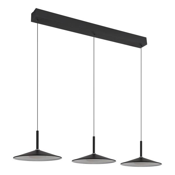 LED-Pendelleuchte Lampone Typ C - Eisen / Acrylglas - 1-flammig - Schwarz