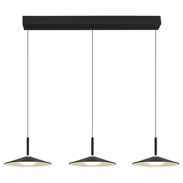 LED-Pendelleuchte Lampone Typ C - Eisen / Acrylglas - 1-flammig - Schwarz