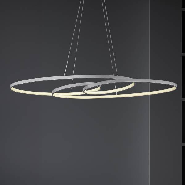 LED-Pendelleuchte Spira - Acrylglas / Eisen - 1-flammig - Silber