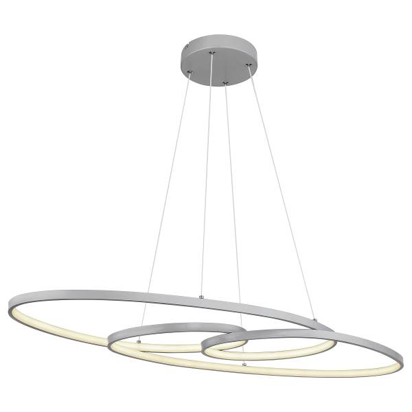 LED-Pendelleuchte Spira - Acrylglas / Eisen - 1-flammig - Silber