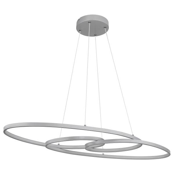 LED-Pendelleuchte Spira - Acrylglas / Eisen - 1-flammig - Silber