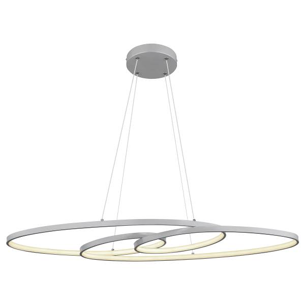 LED-Pendelleuchte Spira - Acrylglas / Eisen - 1-flammig - Silber