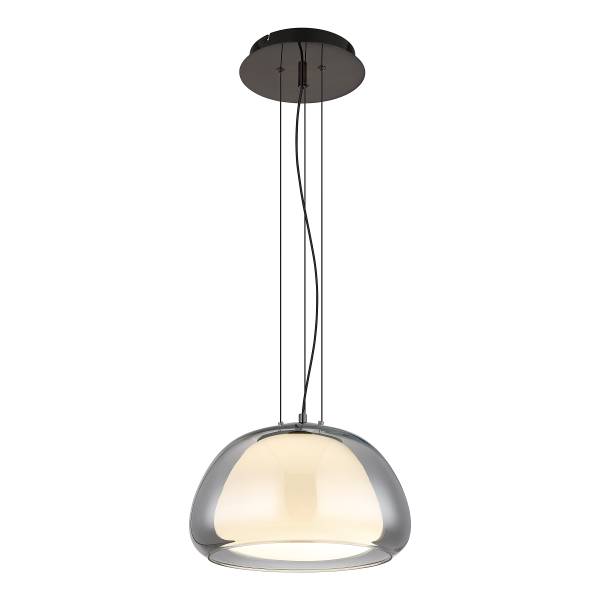 LED-Pendelleuchte Avila - Rauchglas / Eisen - Flammenanzahl: 1