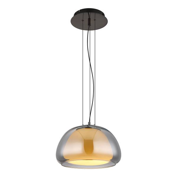 LED-Pendelleuchte Avila - Rauchglas / Eisen - Flammenanzahl: 1