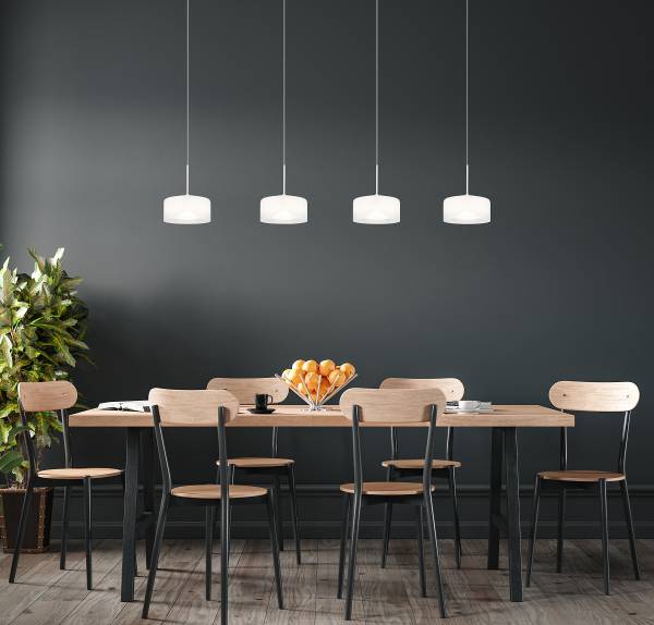LED-Pendelleuchte Belinda - Klarglas / Eisen
