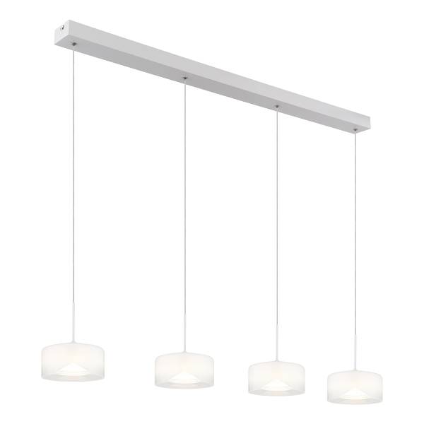 LED-Pendelleuchte Belinda - Klarglas / Eisen