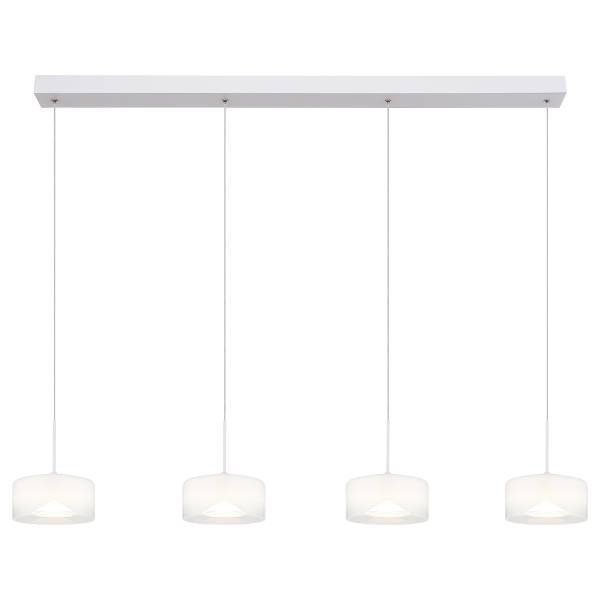 LED-Pendelleuchte Belinda - Klarglas / Eisen