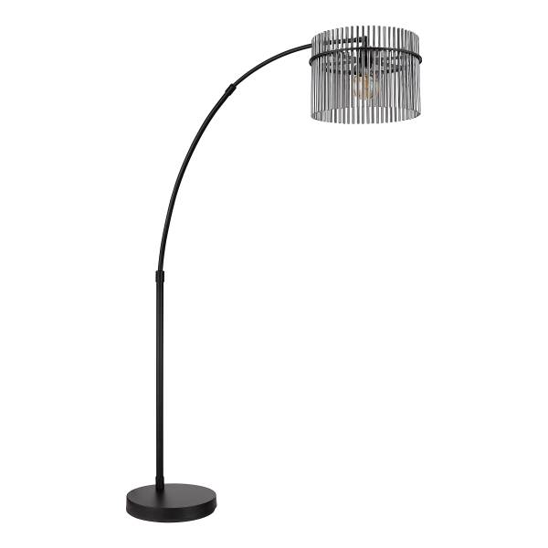 Stehleuchte Gorley Typ C - Rauchglas / Eisen - 1-flammig