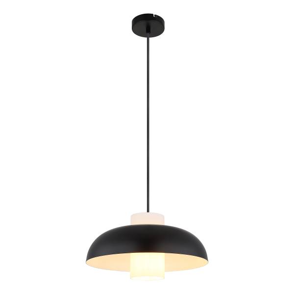 Pendelleuchte Lowe - Eisen - 1-flammig - Schwarz
