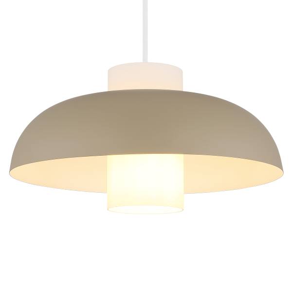 Pendelleuchte Lowe - Eisen - 1-flammig - Beige