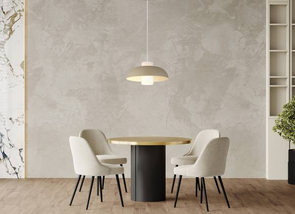 Pendelleuchte Lowe - Eisen - 1-flammig - Beige