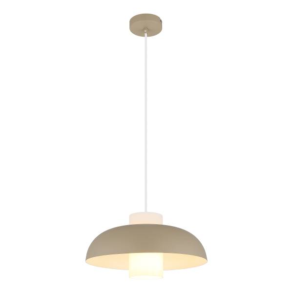 Pendelleuchte Lowe - Eisen - 1-flammig - Beige