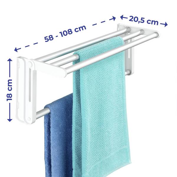 Wäschetrockner Sojan - Aluminium / ABS - Silber