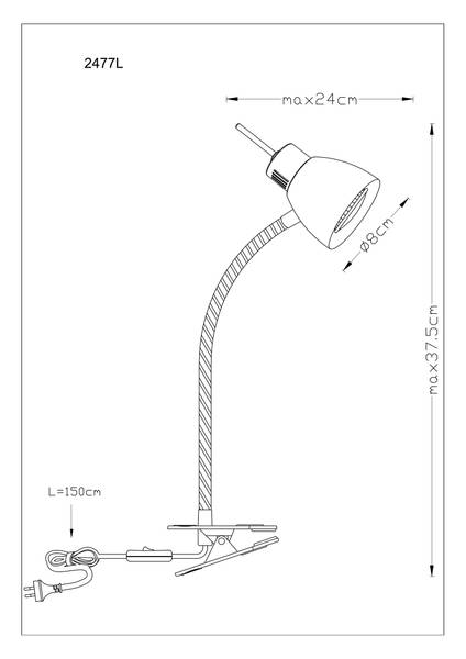 LED-Tischleuchte Nuova - Eisen - 1-flammig