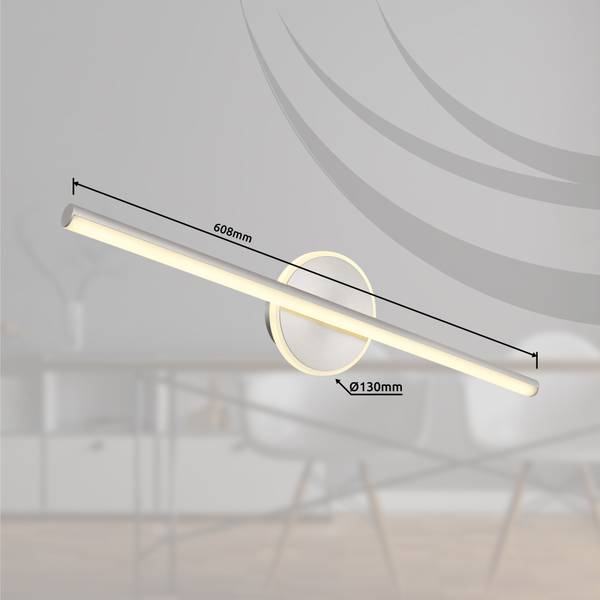 LED-Wandleuchte Pepe Typ A - Acrylglas / Eisen - 1-flammig - Silber