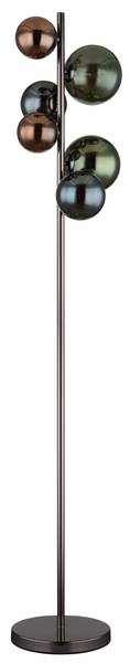 LED-Stehleuchte Riha Typ C - Farbglas / Eisen - 6-flammig