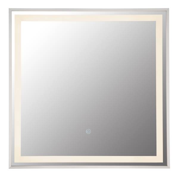 Wandspiegel mit Beleuchtung Rivas Typ F - Spiegelglas / Eisen - 1-flammig