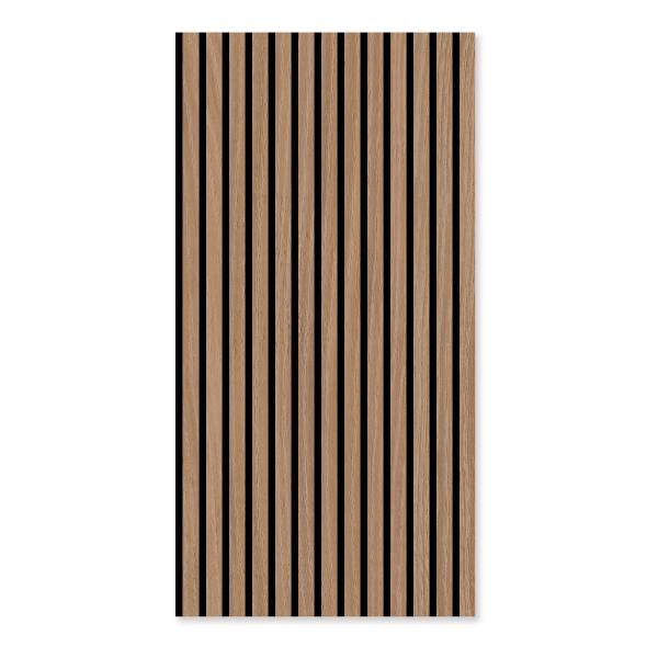 Furniertes Akustikpaneel Noio Typ A - Eiche Dunkel - 52 x 1 cm