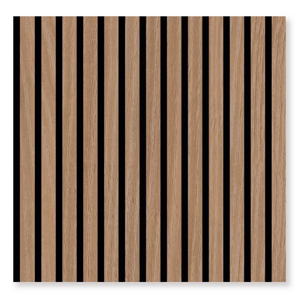 Furniertes Akustikpaneel Noio Typ A - Eiche Dunkel - 52 x 52 cm