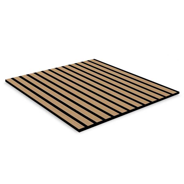 Furniertes Akustikpaneel Noio Typ A - Eiche Dunkel - 52 x 52 cm