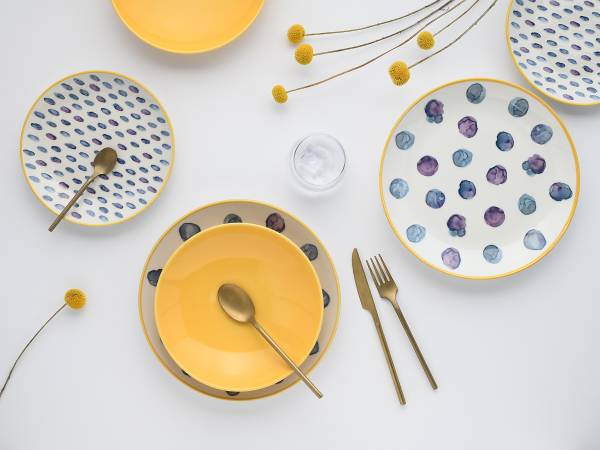Tellerset Maisie 12-teilig - Steinzeug