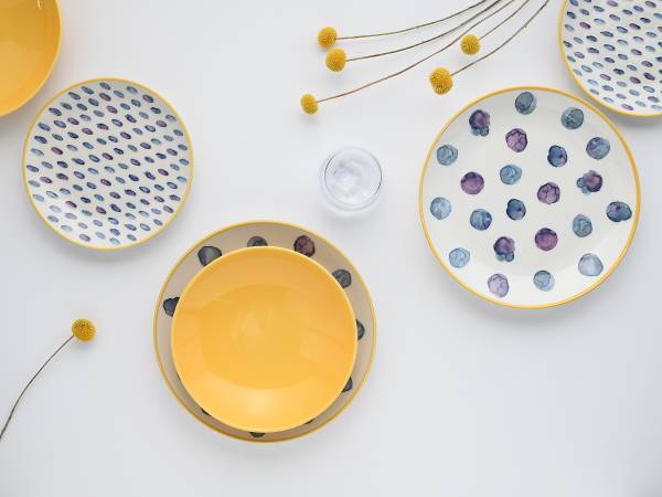 Tellerset Maisie 12-teilig - Steinzeug