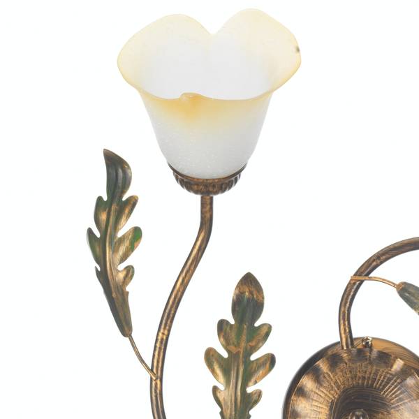 Deckenleuchte Quercia - satiniertes Glas / Iron - 3-flammig