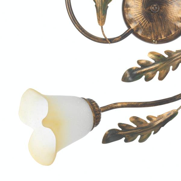 Deckenleuchte Quercia - satiniertes Glas / Iron - 3-flammig