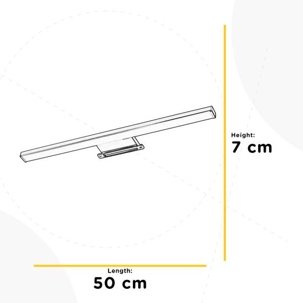 Spiegelleuchte Victoria - Eisen - 1-flammig - Breite: 50 cm