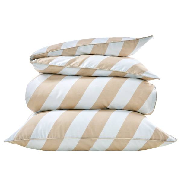 Satin Bettwäsche ALL DREAMS - Baumwolle - Beige - Beige - 135 x 200 cm