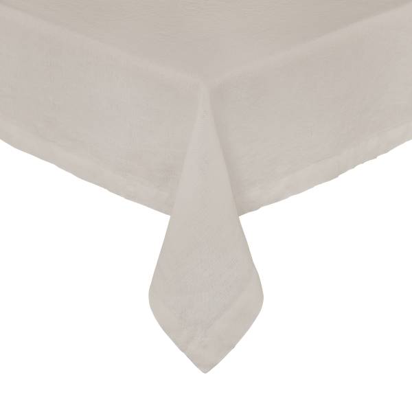 Tischdecke RIGA - Leinen - Natur - Creme - 160 x 250 cm