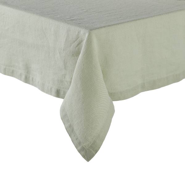 Tischdecke RIGA - Leinen - Salbei - Salbei - 160 x 300 cm