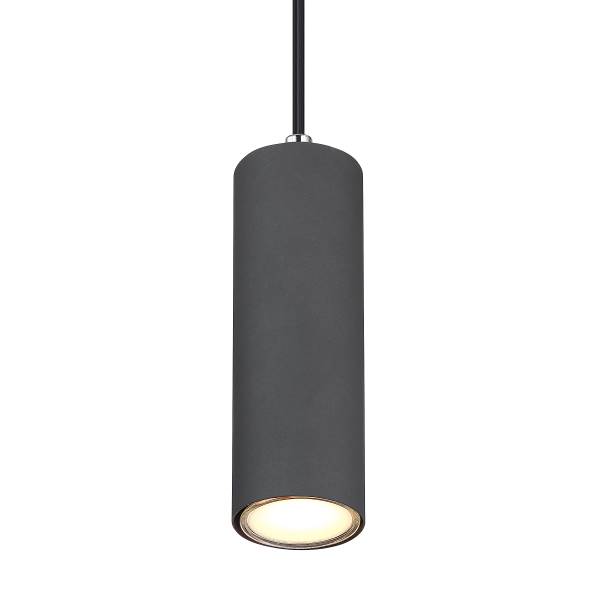 Pendelleuchte Robby Typ B - Eisen - 1-flammig - Braun / Grau