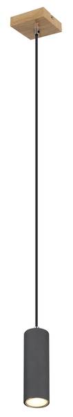 Pendelleuchte Robby Typ B - Eisen - 1-flammig - Braun / Grau