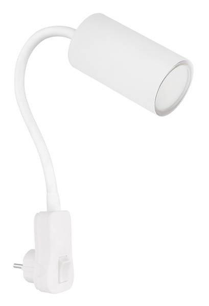 Wandleuchte Robby Typ A - Eisen / Acrylglas - 1-flammig - Weiß