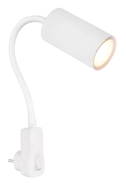 Wandleuchte Robby Typ A - Eisen / Acrylglas - 1-flammig - Weiß