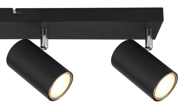 Deckenleuchte Robby Typ C - Eisen - 4-flammig - Schwarz