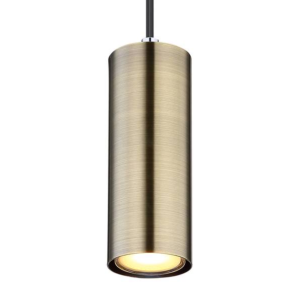 Pendelleuchte Robby Typ B - Eisen - 1-flammig - Schwarz / Messing