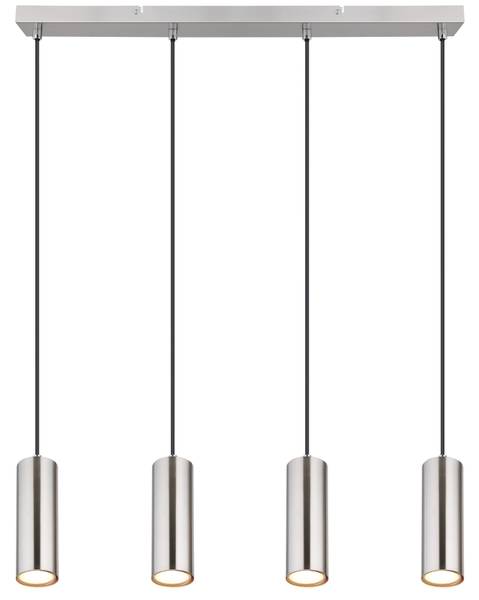 Pendelleuchte Robby Typ A - Eisen - 4-flammig - Silber