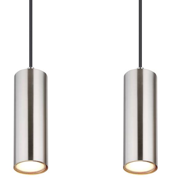 Pendelleuchte Robby Typ A - Eisen - 4-flammig - Silber